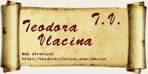 Teodora Vlačina vizit kartica